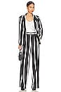 view 5 of 5 Macey Blazer in Modern Vertical Stripe