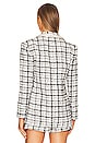 view 4 of 6 Justin Double Breasted Long Blazer in Black & Off White