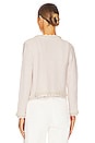 view 3 of 5 Noella Knit Jacket with Pearls in Sand Marl & Pearl