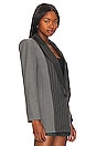 view 3 of 6 VESTE COLLEY in Grey & Charcoal Pinstripe
