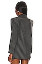 view 4 of 6 Colley Blazer in Grey & Charcoal Pinstripe