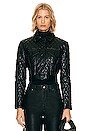view 2 of 5 Chloe Faux Leather Jacket in Black