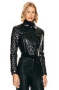 view 3 of 5 Chloe Faux Leather Jacket in Black