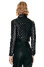 view 4 of 5 Chloe Faux Leather Jacket in Black