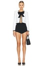 view 4 of 4 Kidman Cropped Jacket in Off White & Black