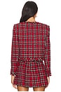 view 4 of 6 CHAQUETA TWEED KIDMAN in Schoolgirl Plaid Bright Ruby