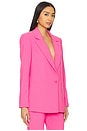 view 2 of 4 Denny Notch Collar Boyfriend Blazer in Wild Pink