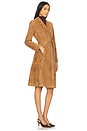 view 3 of 4 ПАЛЬТО KARLEY SUEDE FLARE WRAP in Camel