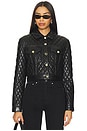 view 2 of 5 Chloe Quilted Faux Leather Jacket in Black
