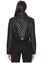 view 4 of 5 Chloe Quilted Faux Leather Jacket in Black
