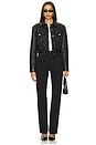 view 5 of 5 Chloe Quilted Faux Leather Jacket in Black