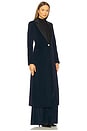 view 3 of 4 Theo Notch Collar Coat in Dark Midnight Blue
