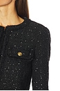view 5 of 5 Dumont Tweed Boxy Jacket in Black