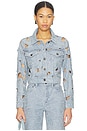 view 1 of 4 Chloe Denim Jacket in Rockstar Blue