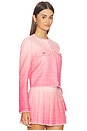 view 3 of 5 Dumont Tweed Boxy Jacket in Ascendent Ombre English Rose
