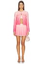 view 5 of 5 Dumont Tweed Boxy Jacket in Ascendent Ombre English Rose