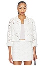 view 1 of 6 Chloe Boxy Cropped Jacket in Off White