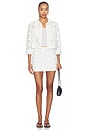 view 5 of 6 Chloe Boxy Cropped Jacket in Off White
