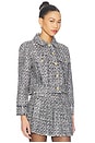 view 2 of 5 Chloe Cropped Boxy Jacket in Black & Off White