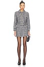 view 5 of 5 Chloe Cropped Boxy Jacket in Black & Off White