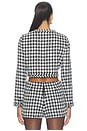 view 4 of 5 BLOUSON FORME CARRÉ DUMONT  in Black & Off White