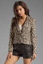 view 2 of 6 Frankie Elbow Patch Blazer in Leopard Print