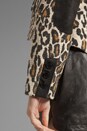 view 5 of 6 Frankie Elbow Patch Blazer in Leopard Print