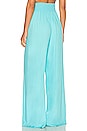 view 3 of 4 Russell Super High Waisted Smocked Pant in Aqua