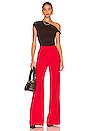 view 4 of 4 Deanna High Waist Pant in Bright Poppy