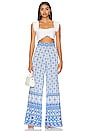 view 4 of 4 Athena Wide Leg Pant in Greek Tile