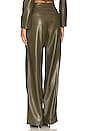 view 3 of 4 Pompey Faux Leather Pant in Olive