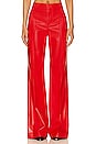 view 1 of 4 Dylan Faux Leather Pant in Bright Ruby