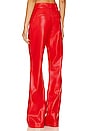 view 3 of 4 Dylan Faux Leather Pant in Bright Ruby