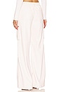 view 3 of 4 Joette Faux Leather Cargo Pant in Off White