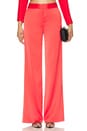 view 1 of 4 Calvin Wide Leg Trouser in Bright Ruby