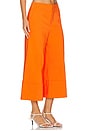 view 2 of 6 PANTALON ANDRA HIGH RISE WIDE LEG CROPPED CUFF in Light Mango