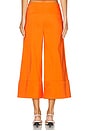 view 4 of 6 Andra High Rise Wide Leg Cropped Cuff Pant in Light Mango