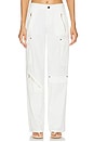 view 1 of 6 Milo High Rise Balloon Leg Cargo Pant in Off White