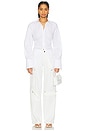 view 5 of 6 Milo High Rise Balloon Leg Cargo Pant in Off White