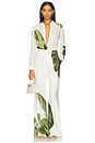 view 5 of 6 Dylan Pant in Jungle Palm Off White