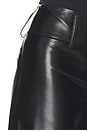 view 6 of 6 Calça flare de couro vegano Olivia com perna larga in Black