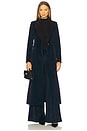 view 5 of 6 Olivia Low Rise Wide Leg Flare Pant in Dark Midnight Blue