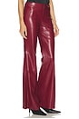 view 2 of 6 CALÇA BOOTCUT SLIM DE CINTURA MÉDIA ANDREW in Oxblood