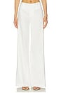 view 1 of 6 Olivia Wide Leg Cuffed Pant in Off White