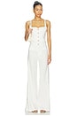 view 5 of 6 Olivia Wide Leg Cuffed Pant in Off White