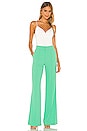 view 4 of 4 Dylan High Waist Wide Leg Pant in Jade