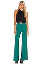 view 4 of 4 Dylan Clean High Waist Wide Leg Pant in Dark Teal