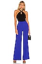 view 4 of 4 Dylan High Waist Wide Leg Pant in Ultra Marine