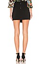 view 3 of 4 Dora Asymmetric Leather Combo Skirt in Black