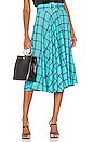 view 1 of 4 FALDA MIDI PARCELL in MD Plaid Bluebird & Black